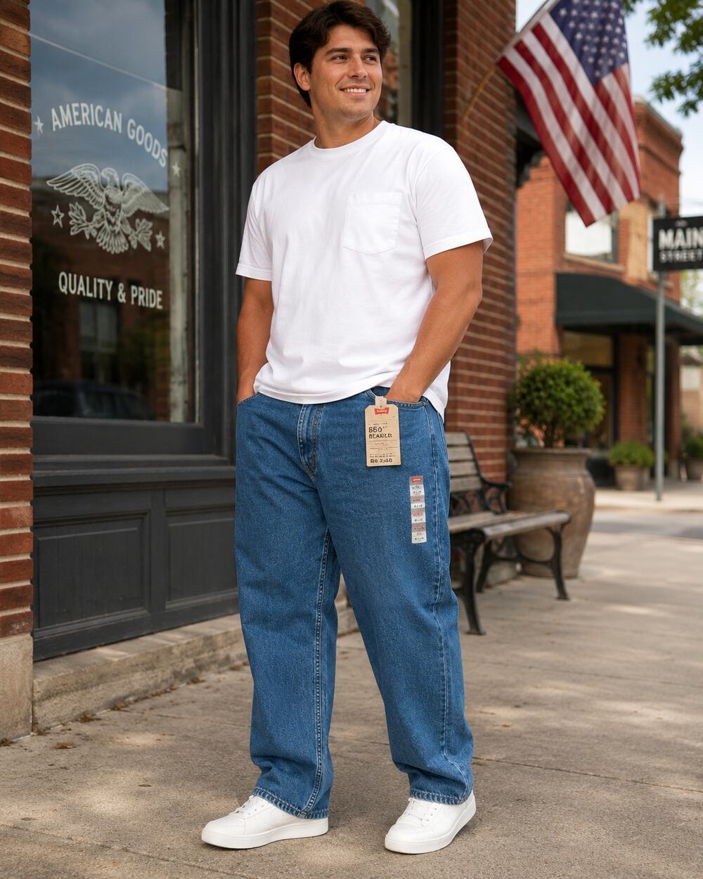 Levi’s 550 Relaxed Big & Tall Men’s Jeans 46x30 Medium Wash NWT